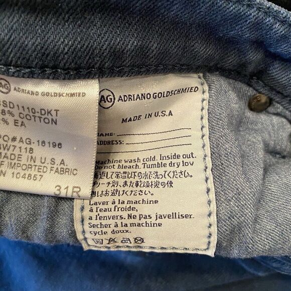 AG Adriano Goldschmied the STILT Cigarette Leg Jeans Sz 31R Blue - Picture 5 of 12